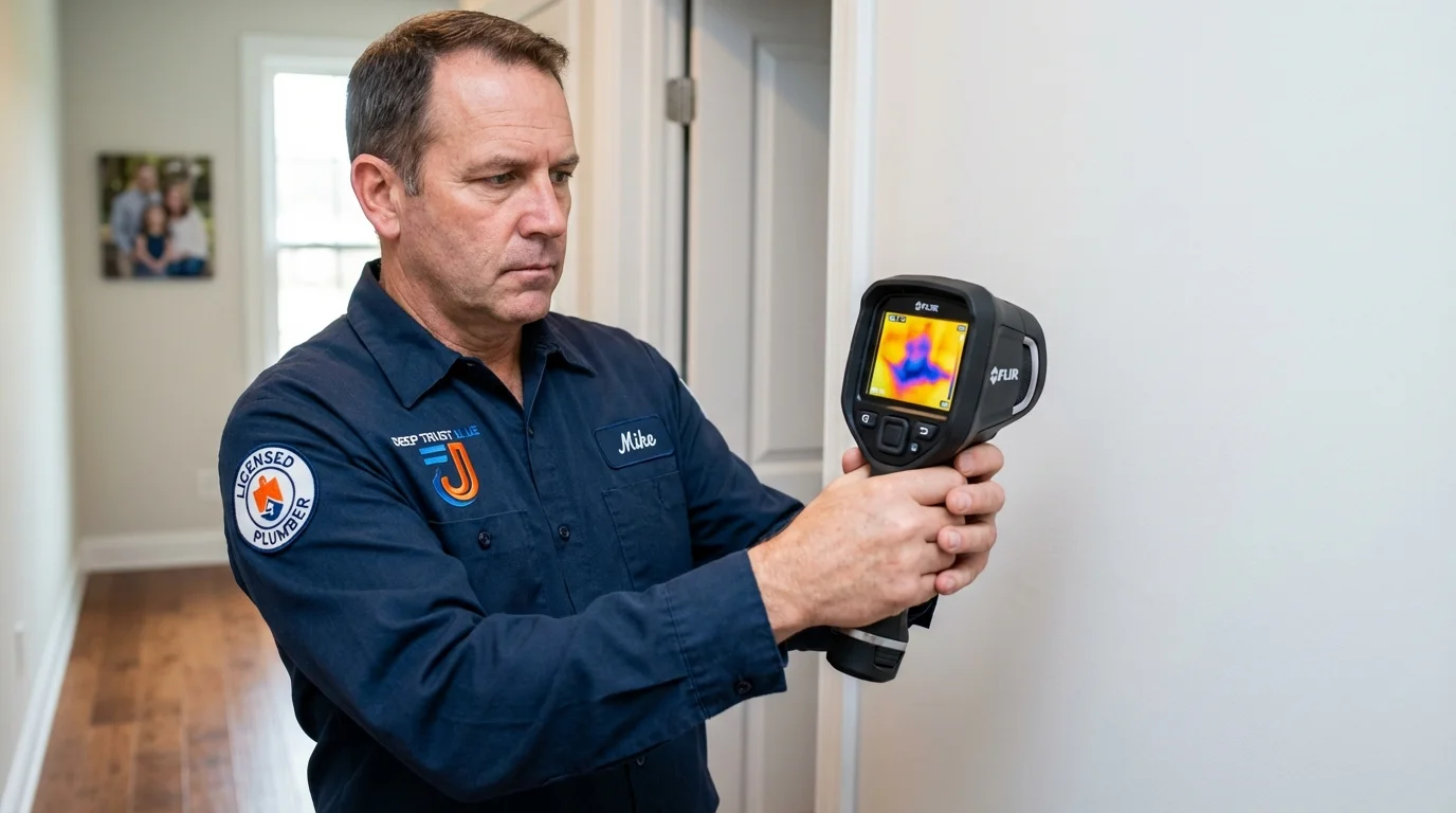Thermal imaging leak detection by Johns Plumbing LLC in Orland